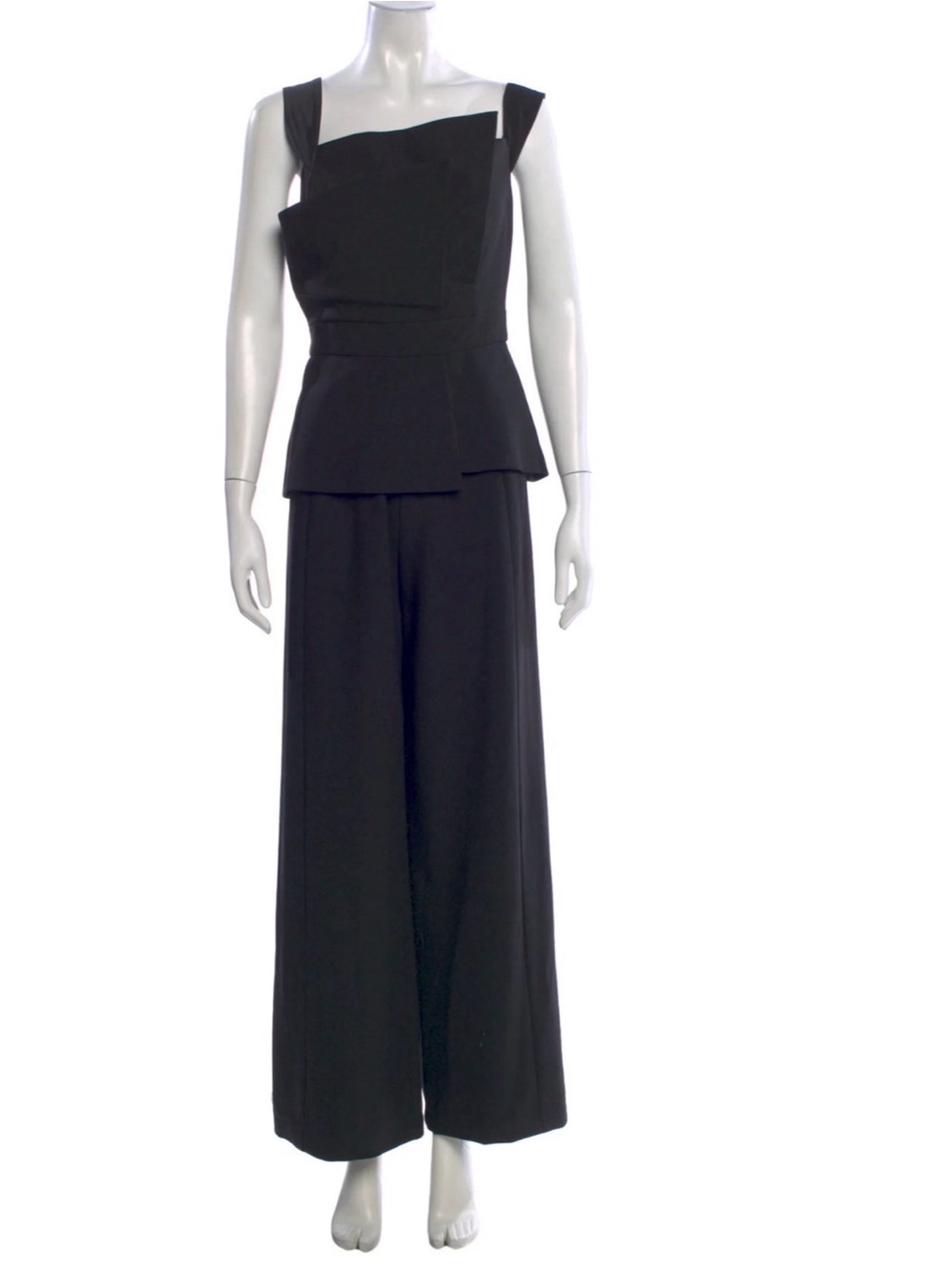 Black Halo Eve by Laurel Berman off the shoulder jumpsuit black size 2